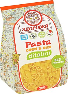 макароны паста Ditalini 300г Здоровей