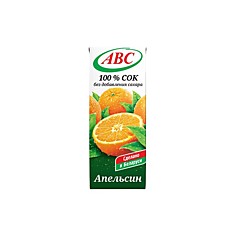 сок апельсиновый 0,2л АВС