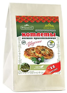 котлеты гречневые с асафетидой 230г Корниенко