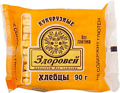 хлебцы хрустящие кукурузные 90г Здоровей