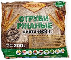 отруби ржаные 200г Сахарофф
