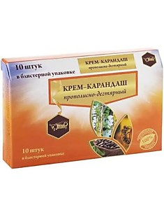 крем карандаш прополисно-дегтярный 10шт Жива