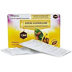 крем карандаш с кедровой живицей 10шт Жива