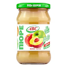пюре яблочно-персиковое 280г АВС