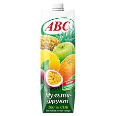 сок мультифруктовый 1л АВС